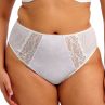 Elomi Lucie High Leg -alushousut White-thumb Midihousu normaalikorkealla vyötäröllä, korkealle leikatut jalansuut. M/40 - 4XL/50 EL4498-WHE