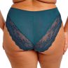 Elomi Lucie High Leg -alushousut Teal Floral-thumb Midihousu normaalikorkealla vyötäröllä, korkealle leikatut jalansuut. M/40 - 4XL/50 EL4498-TOL