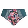 Elomi Lucie High Leg -alushousut Teal Floral-thumb Midihousu normaalikorkealla vyötäröllä, korkealle leikatut jalansuut. M/40 - 4XL/50 EL4498-TOL