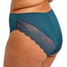 Elomi Lucie High Leg -alushousut Teal Floral-thumb Midihousu normaalikorkealla vyötäröllä, korkealle leikatut jalansuut. M/40 - 4XL/50 EL4498-TOL