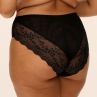 Elomi Lucie High Leg -alushousut - Jet Black-thumb Midihousu normaalikorkealla vyötäröllä, korkealle leikatut jalansuut. S/38 - 4XL/50 EL4498-JET