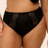 Elomi Lucie High Leg -alushousut - Jet Black-thumb Midihousu normaalikorkealla vyötäröllä, korkealle leikatut jalansuut. S/38 - 4XL/50 EL4498-JET