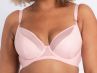 Curvy Kate Lucky Star Plunge -rintaliivit Blush Pink Wetlook-thumb Kaarituettu, edestä matalampi toppaamaton liivi 70-90, E-M CK-031-101-BLP