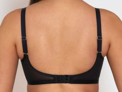 Curvy Kate Lucky Star Plunge -rintaliivit Black Wetlook Kaarituettu, edestä matalampi toppaamaton liivi 70-90, E-M CK-031-101-BLK