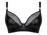 Curvy Kate Lucky Star Plunge -rintaliivit Black Wetlook-thumb Kaarituettu, edestä matalampi toppaamaton liivi 70-90, E-M CK-031-101-BLK