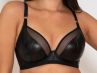 Curvy Kate Lucky Star Plunge -rintaliivit Black Wetlook-thumb Kaarituettu, edestä matalampi toppaamaton liivi 70-90, E-M CK-031-101-BLK
