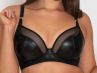Curvy Kate Lucky Star Plunge -rintaliivit Black Wetlook-thumb Kaarituettu, edestä matalampi toppaamaton liivi 70-90, E-M CK-031-101-BLK
