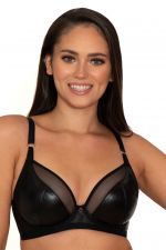 Lucky Star Plunge -rintaliivit Black Wetlook