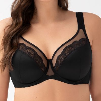 Gorsenia Luisse Soft Comfort -rintaliivit Black Kaarituettu, toppaamaton kokokuppinen liivi 65-115, D-P K441-CZA