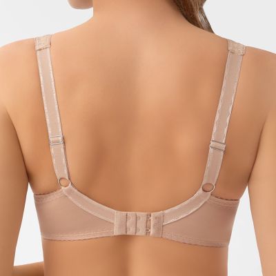 Gorsenia Luisse Lace UW Soft Comfort -rintaliivit - Almond Kaarituettu, toppaamaton kokokuppinen liivi, jossa rakastettu ja tuttu K441-leikkaus. 65-100, D-M G018