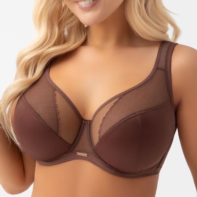Gorsenia Luisse Mesh UW Soft Comfort -rintaliivit - Chocolate Kaarituettu, toppaamaton kokokuppinen liivi, jossa rakastettu ja tuttu K441-leikkaus. 65-95, D-M K441/1-CHO