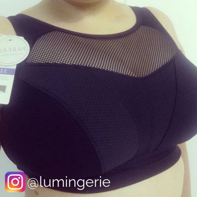 Parfait Active Breeze-urheilurintaliivit NPWF musta Kaaritueton, toppaamaton urheiluliivi  65-90, D-G P5542-BLK