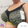 Elomi Energise UW -urheiluliivit Lime Twist-thumb Kaarituettu ja toppaamaton urheiluliivi kaikenlaiseen liikuntaan 70-100, D-O EL8042-LIT