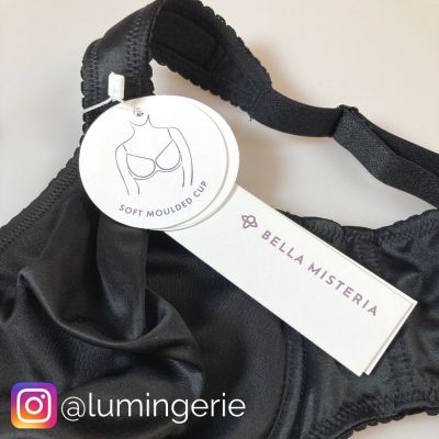 Gaia Lingerie Comfort Minimizer Soft -t-paitarintaliivit musta Kaarituettu, sileäkuppinen ja saumaton t-paitaliivi 65-100, D-L BM-7-BS-15-CZA