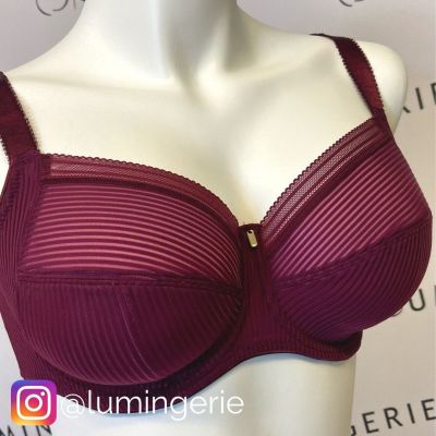 Fantasie Fusion Soft Side Support -rintaliivit Black Cherry Kokokuppinen, toppaamaton ja kaarituettu 65-90 D-L FL3091-BCH