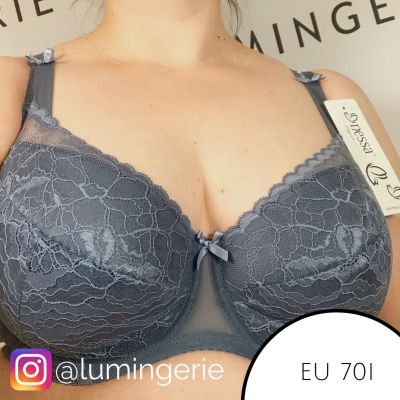Nessa Abbi Padded -rintaliivit harmaa Kaarituettu, topattu 60-95, D-M N001-502-GREY