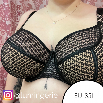 Ava All Illusion Semi Soft -rintaliivit musta Kaarituettu, puolitopattu liivimalli 65-105, D-L AV-1963-BLK