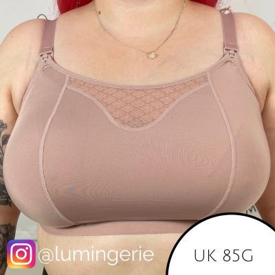 Panache Katherine Soft Crop Top -imetysliivit Vintage Kaaritueton toppimainen imetysliivi avattavilla kupeilla 60-90, D-J 10391-VIE