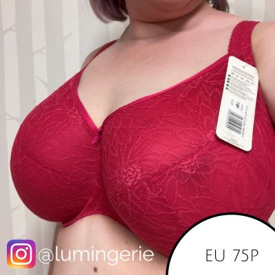 Nessa Felici Soft Comfort -rintaliivit Raspberry Kaarituettu, toppaamaton liivimalli leveillä olkaimilla. 75-110, D-P N-507-RSP