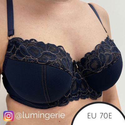 Ava Casabella Semi Soft -rintaliivit Navy Kaarituettu, puolitopattu liivimalli 65-100, D-L AV-1992-NAVY