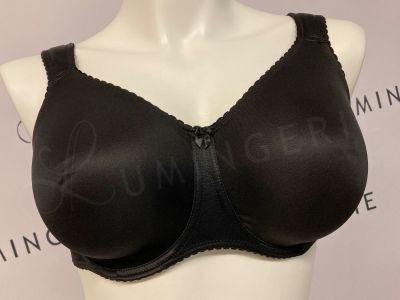 Gaia Lingerie Comfort Minimizer Soft -t-paitarintaliivit musta Kaarituettu, sileäkuppinen ja saumaton t-paitaliivi 65-100, D-L BM-7-BS-15-CZA