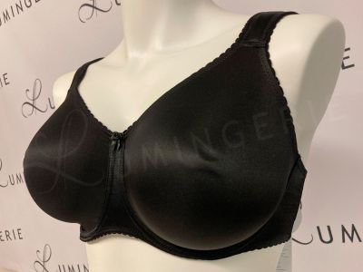 Gaia Lingerie Comfort Minimizer Soft -t-paitarintaliivit musta Kaarituettu, sileäkuppinen ja saumaton t-paitaliivi 65-100, D-L BM-7-BS-15-CZA