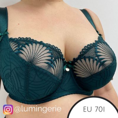 Nessa Selena Soft -rintaliivit Pine Green Kaarituettu, toppaamaton 65-110, E-R N-500-GRN