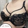 Sculptresse by Panache Josephine UW Full Cup -rintaliivit Black & Latte-thumb Kaarituettu ja toppaamaton, täyskuppinen mesh- ja pitsiliivi. 75-105, DD-K 10855-B&L