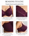 Sculptresse by Panache Amara UW Full Cup -rintaliivit - Plum-thumb Kaarituettu ja toppaamaton täyskuppinen liivi joustavalla kupin reunalla. 75-105, E-O 11265-PLM