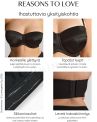Sculptresse by Panache Dana olkaimettomat rintaliivit - Black-thumb Kaarituettu, kevyesti topattu olkaimeton liivi 75-105, D-M 9670-BLK