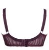 Plaisir Lingerie Lush UW -pitsirintaliivit Burgundy-thumb Kaarituettu, toppaamaton joustopitsiliivi. 75-100, D-H 41621-33/BUR
