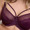 Plaisir Lingerie Lush UW -pitsirintaliivit Burgundy-thumb Kaarituettu, toppaamaton joustopitsiliivi. 75-100, D-H 41621-33/BUR