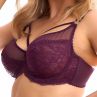 Plaisir Lingerie Lush UW -pitsirintaliivit Burgundy-thumb Kaarituettu, toppaamaton joustopitsiliivi. 75-100, D-H 41621-33/BUR