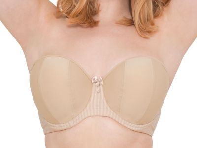 Curvy Kate Luxe-rintaliivit olkaimettomat/multiway Biscotti Kaarituettu, kevyesti topattu olkaimeton/multiway 60-90 D-M CK2601-BISC