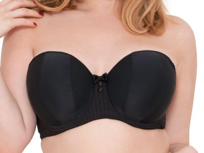 Curvy Kate Luxe-rintaliivit olkaimettomat/multiway musta Kaarituettu, kevyesti topattu olkaimeton/multiway 60-90 D-M CK2601