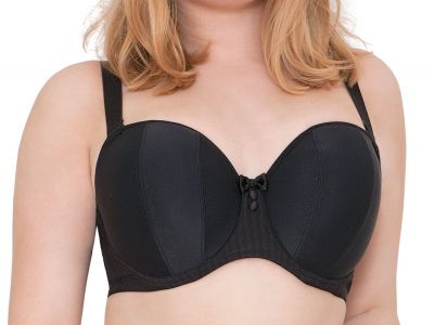 Curvy Kate Luxe-rintaliivit olkaimettomat/multiway musta Kaarituettu, kevyesti topattu olkaimeton/multiway 60-90 D-M CK2601