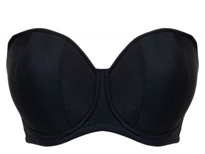 Curvy Kate Luxe *updated* olkaimettomat/multiway-rintaliivit Jet Black Kaarituettu, kevyesti topattu olkaimeton/multiwayliivi. 65-90 D-M CK2601-JEB