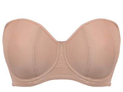 Curvy Kate Luxe *updated* olkaimettomat/multiway-rintaliivit Latte Kaarituettu, kevyesti topattu olkaimeton/multiwayliivi. 65-90 D-M CK2601-LAT