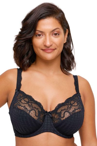 Primadonna Madison UW Full Cup -rintaliivit Black Kaarituettu, toppaamaton täyskuppinen liivi 70-100, D-I 01621-20/21-ZWA