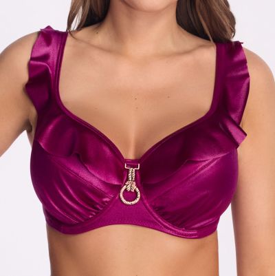 Ava Swimwear Magenta UW Soft Ruffle -bikiniliivit  70-90, D-L SK249