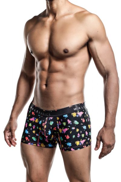 MaleBasics Black Splash hipster trunk MB201 Trunk 78% Nylon, 22% Spandex S-XL MB201