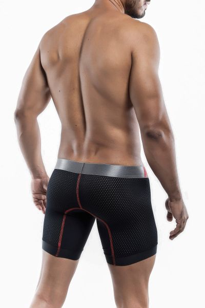 MaleBasics Performance Titanium+ urheilubokserit musta MBP01 Bokserit 9 tuuman lahkeella 78% Nylon, 22% Spandex<br> S-XL MBP01