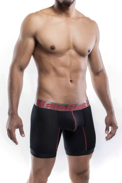 MaleBasics Performance Titanium+ urheilubokserit musta MBP01 Bokserit 9 tuuman lahkeella 78% Nylon, 22% Spandex<br> S-XL MBP01