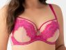 Gorsenia Malika Soft -rintaliivit Beige & Fuchsia-thumb Kaarituettu, toppaamaton 65-100, D-M K764-BEF