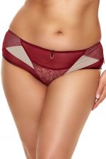 Marchesa Midi Brief -alushousut Claret & Beige