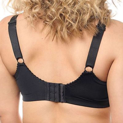 Plaisir Lingerie Maria UW Soft Full Cup -rintaliivit Black Kaarituettu, toppaamaton täyskuppiliivi, jossa joustopitsi kupin yläreunassa. 80-120, E-K 60025-1/BLK