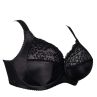 Plaisir Lingerie Maria UW Soft Full Cup -rintaliivit Black-thumb Kaarituettu, toppaamaton täyskuppiliivi, jossa joustopitsi kupin yläreunassa. 80-120, E-K 60025-1/BLK