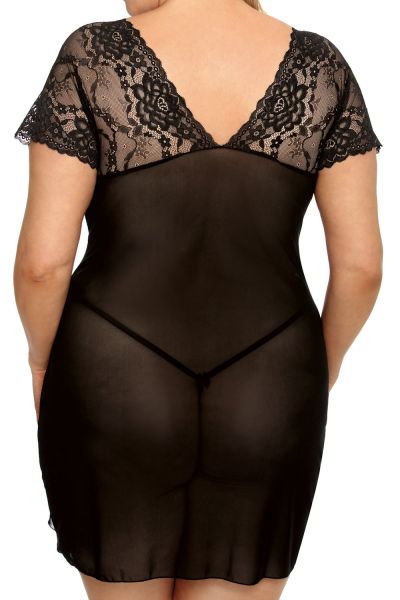 Anaïs apparel Anaïs+ Marina-pitsimekko musta  XL-6XL 