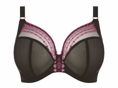 Elomi Matilda UW Plunge -rintaliivit Black Kiss Kaarituettu, kokokuppinen ja toppaamaton plunge-liivi 70-100, E-O EL8900-KIS