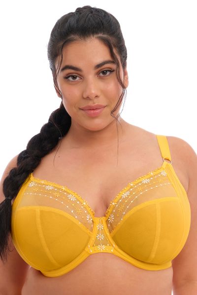 Elomi Matilda UW Plunge -rintaliivit Yellow Daisy Kaarituettu, kokokuppinen ja toppaamaton plunge-liivi 70-100, E-O EL8900-DSY